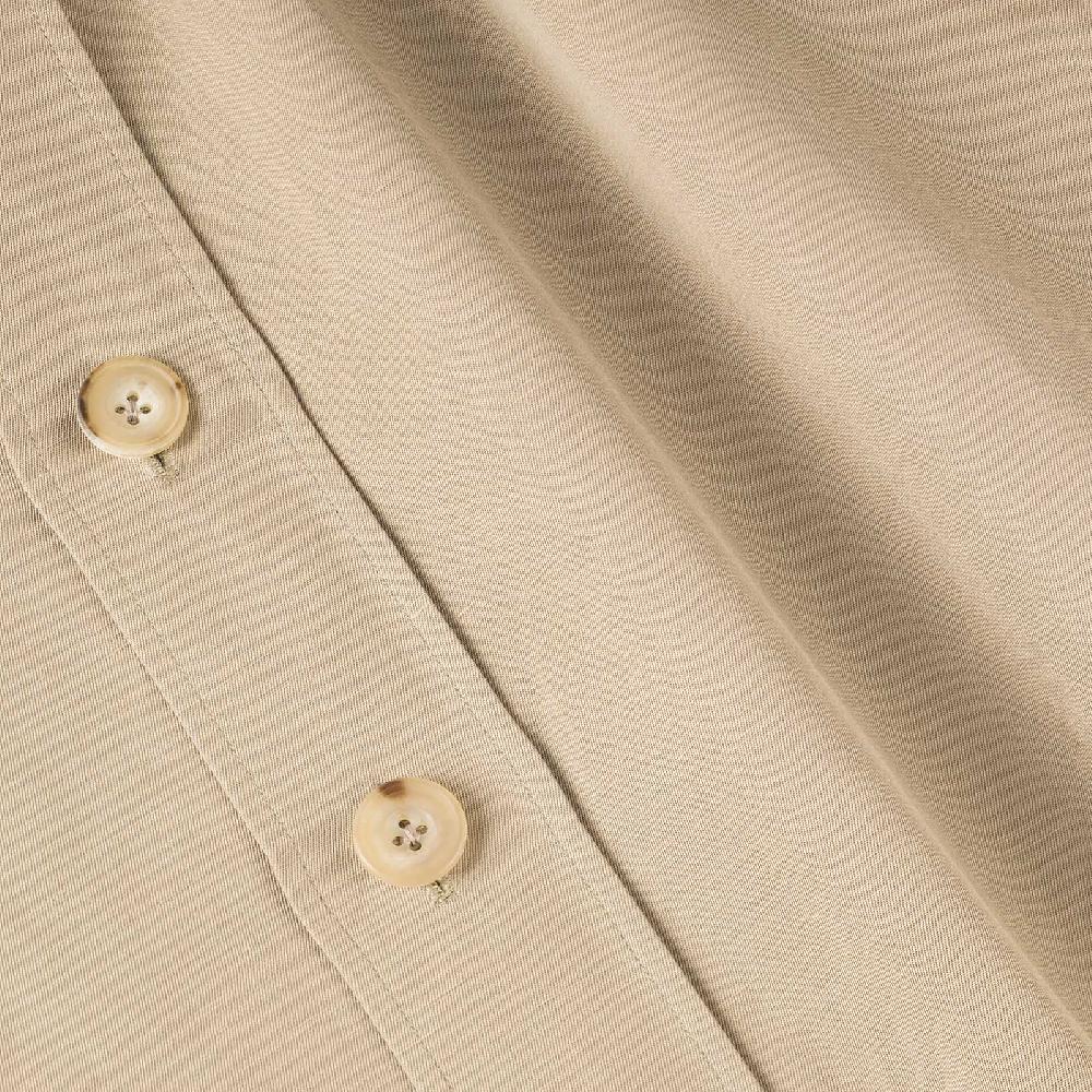 Rubinacci Serie Limitata overshirt in cotone e lino biscotto Prezzo Ridotto