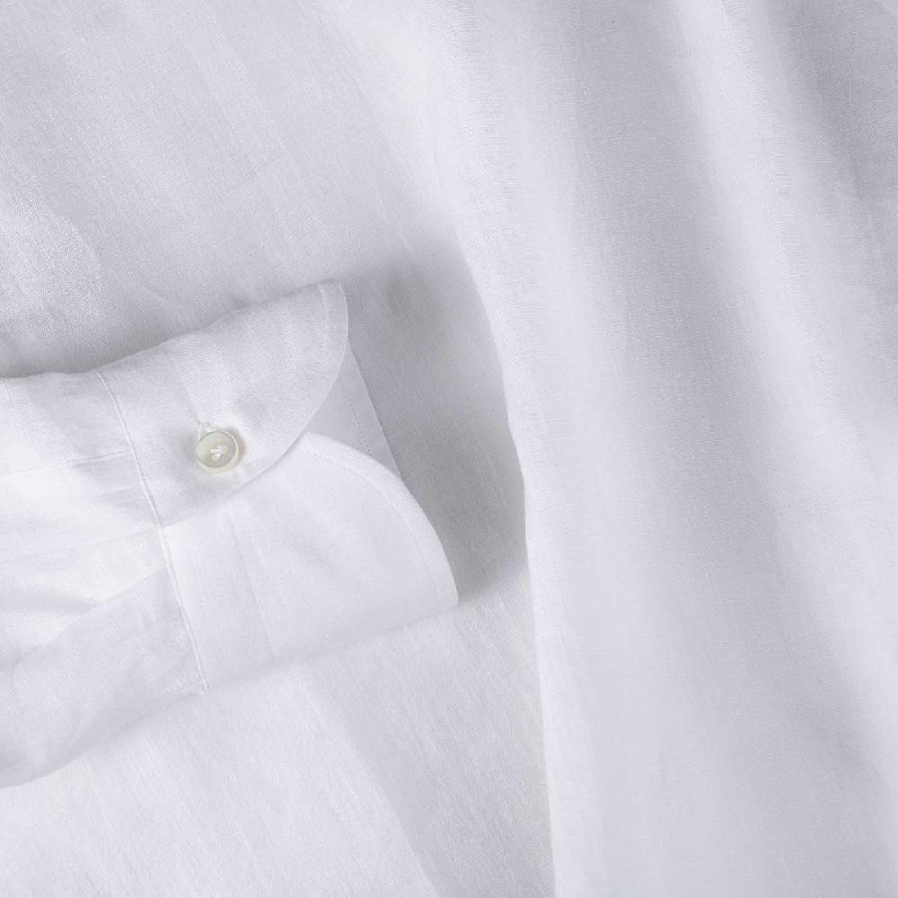 Rubinacci Vintage archive polo in lino bianca Sconto