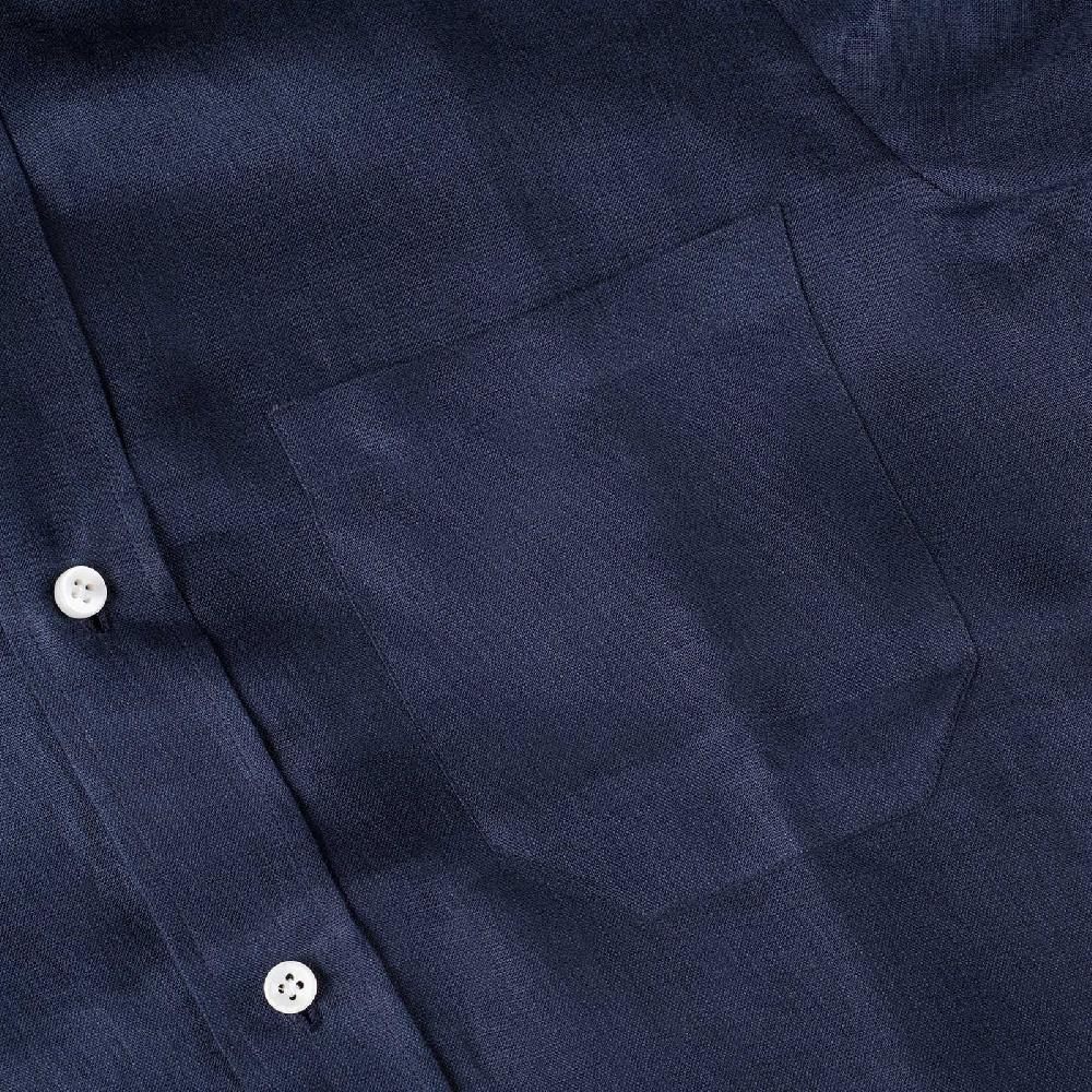 Rubinacci Vintage archive camicia in lino blu Offerta