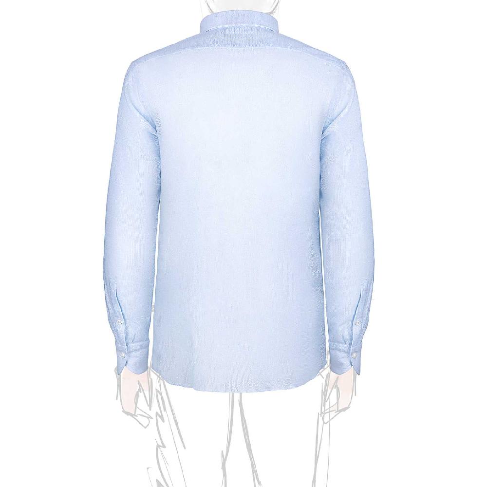 Rubinacci Vintage archive camicia in cellulare azzurro Economico