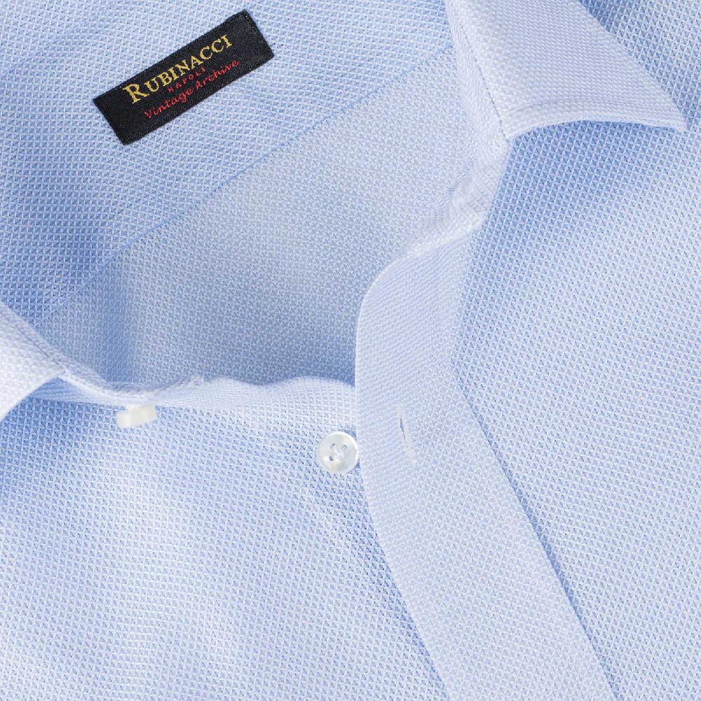 Rubinacci Vintage archive camicia in cellulare azzurro Economico