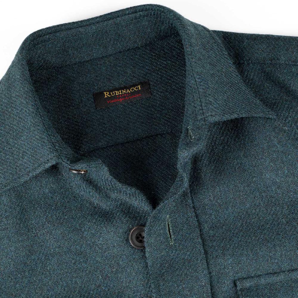 Rubinacci Vintage archive sahariana in lana verde Offerte