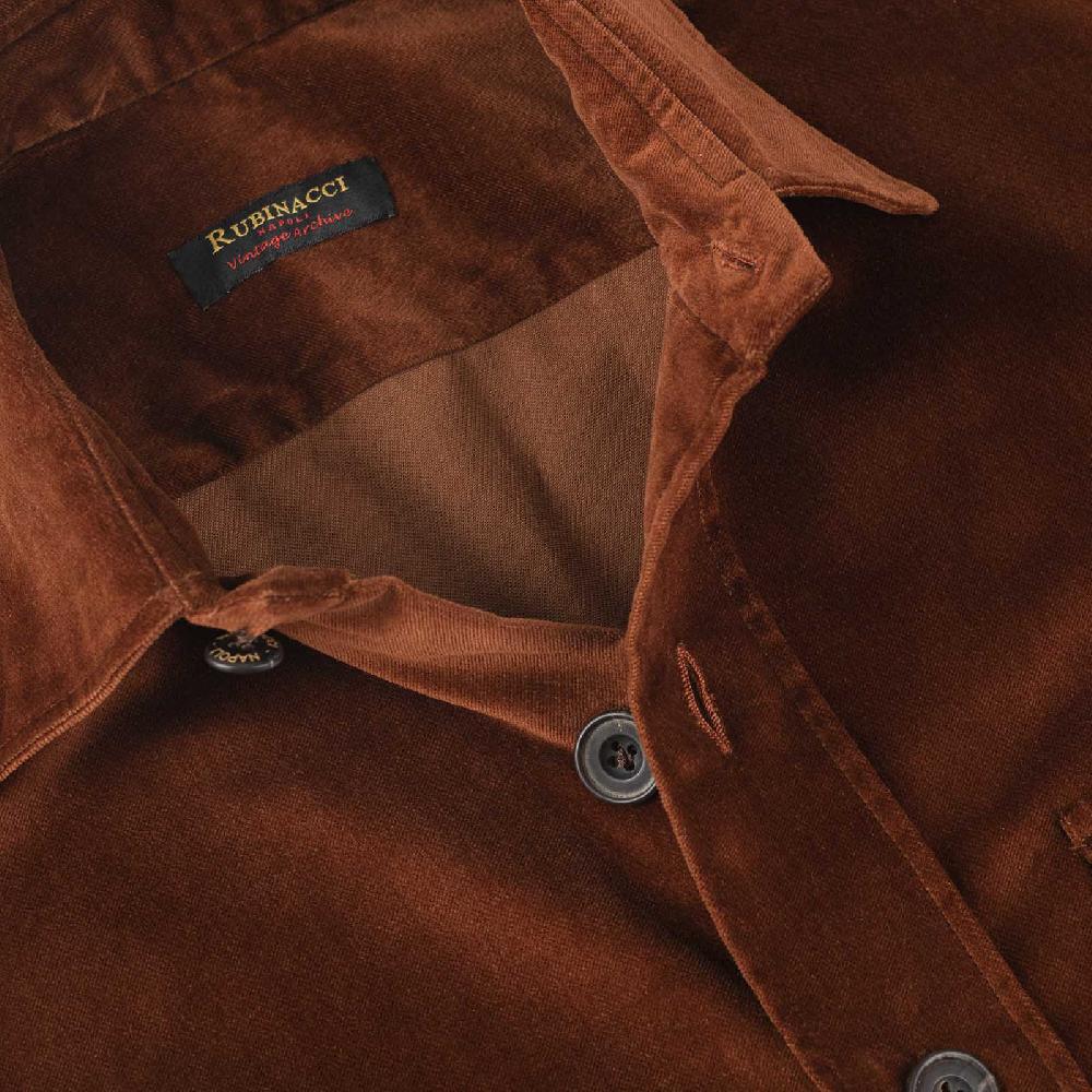 Rubinacci Vintage archive sahariana in velluto bruciato Saldi Di Fabbrica