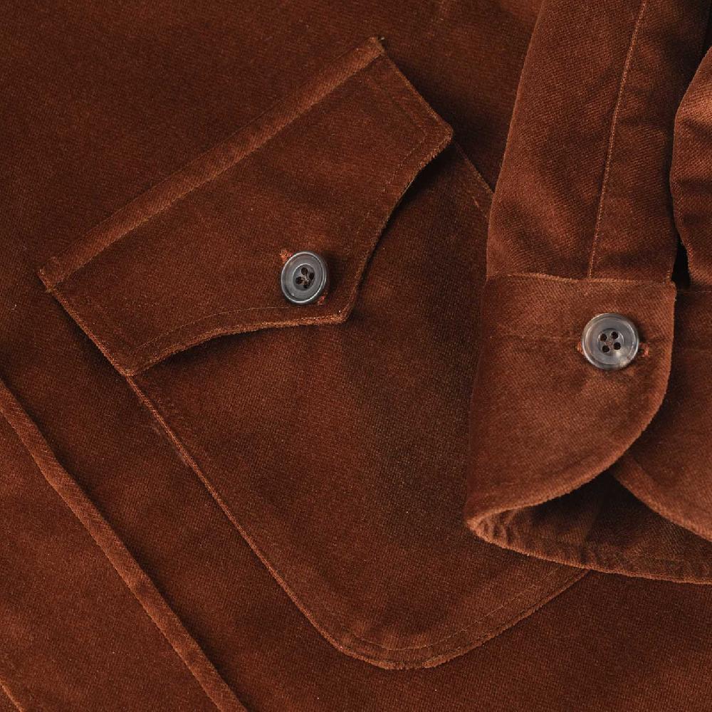 Rubinacci Vintage archive sahariana in velluto bruciato Saldi Di Fabbrica