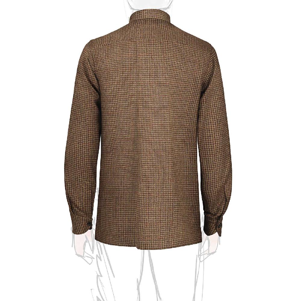 Rubinacci Vintage archive sahariana guru in pied de poule di cashmere nocciola I Più Venduti
