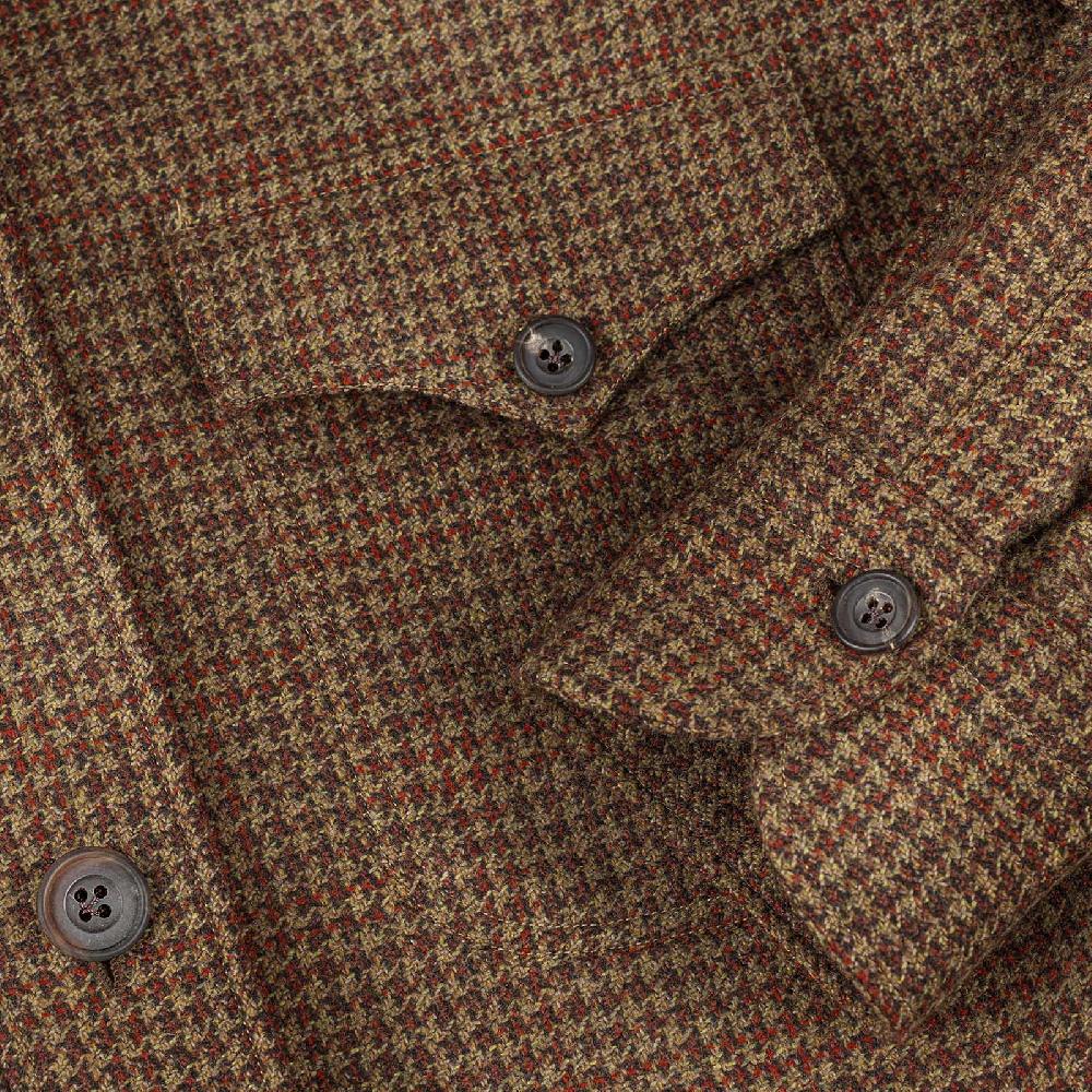 Rubinacci Vintage archive sahariana guru in pied de poule di cashmere nocciola I Più Venduti