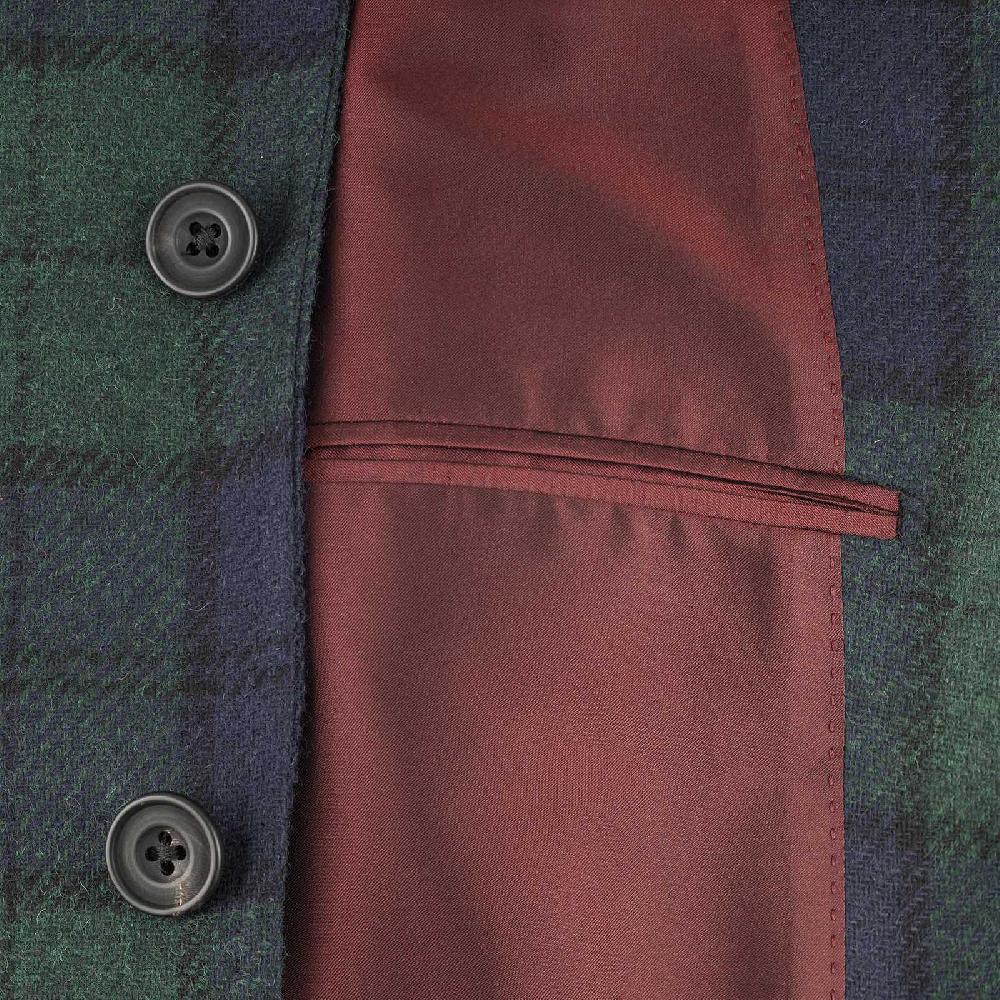 Rubinacci Vintage archive giacca tartan verde Italy