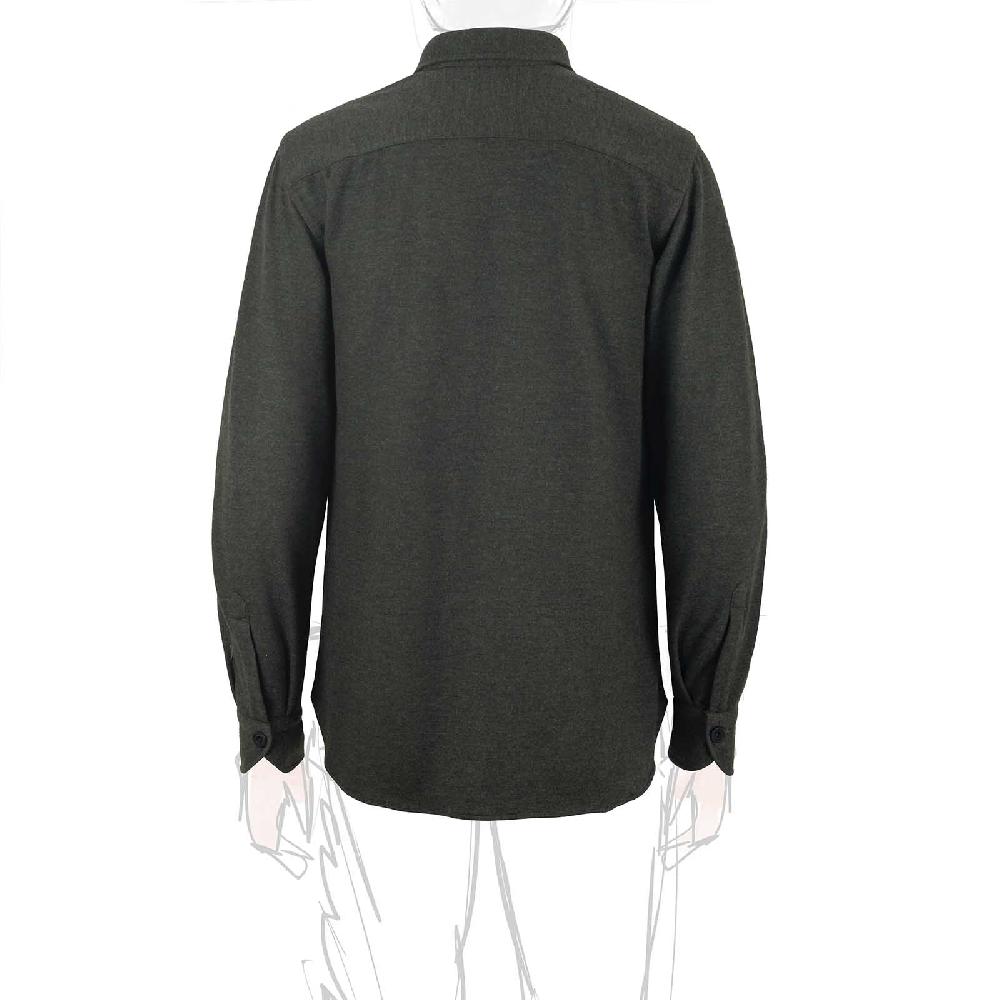 Rubinacci Overshirt in cashmere verde Presa