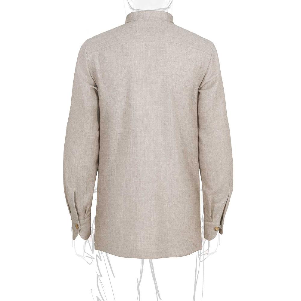 Rubinacci Sahariana in lana beige In Vendita
