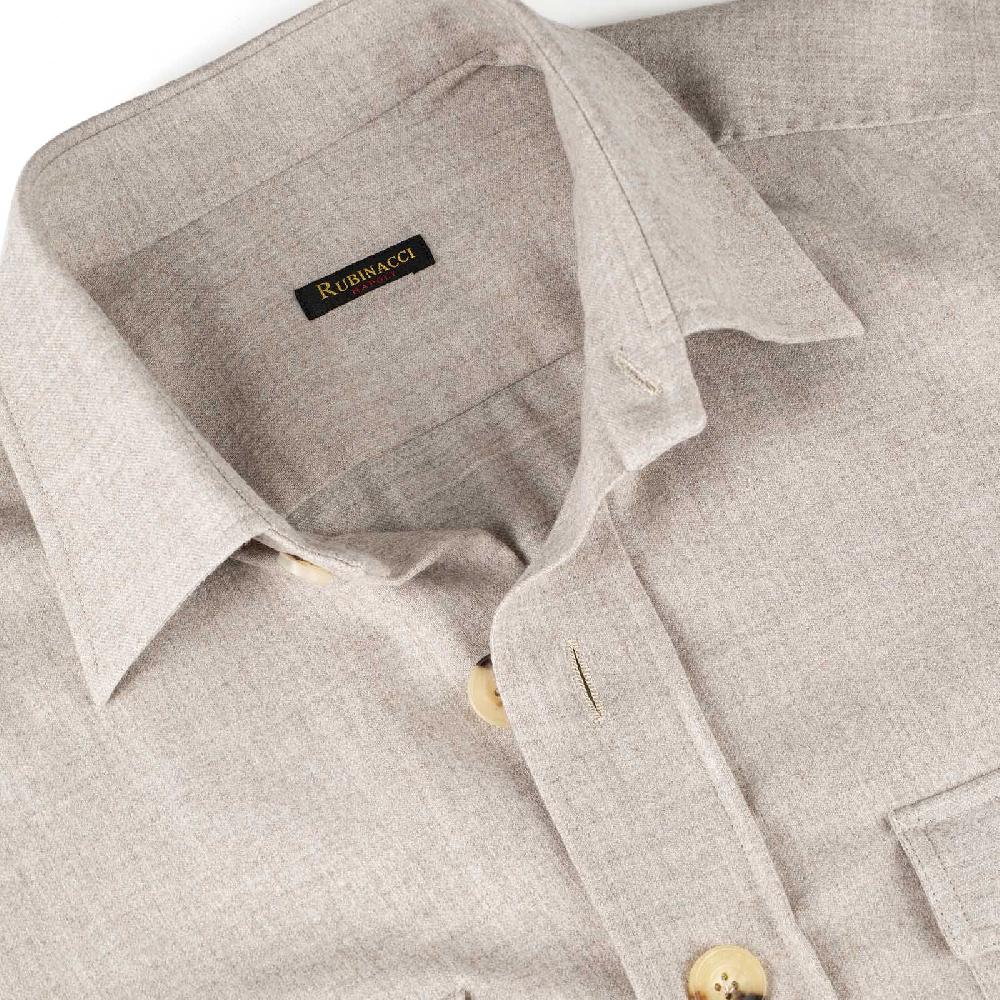 Rubinacci Sahariana in lana beige In Vendita
