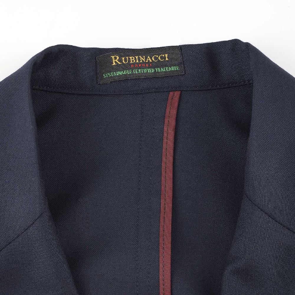 Rubinacci Giacca in Lana “Green Certified” blu Vendita Economica