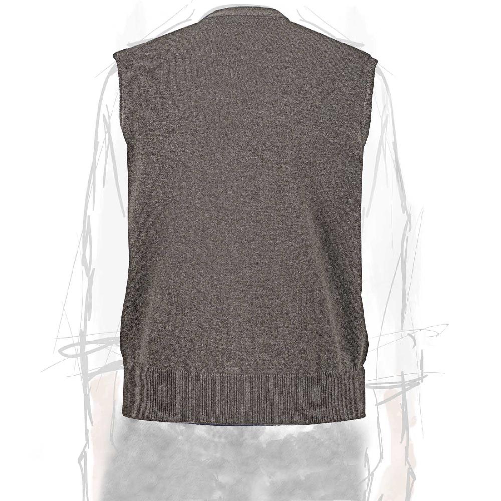 Rubinacci Gilet in cashmere fango Nuova