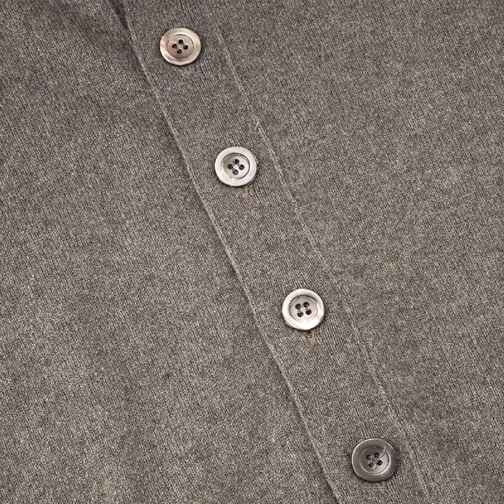 Rubinacci Gilet in cashmere fango Nuova