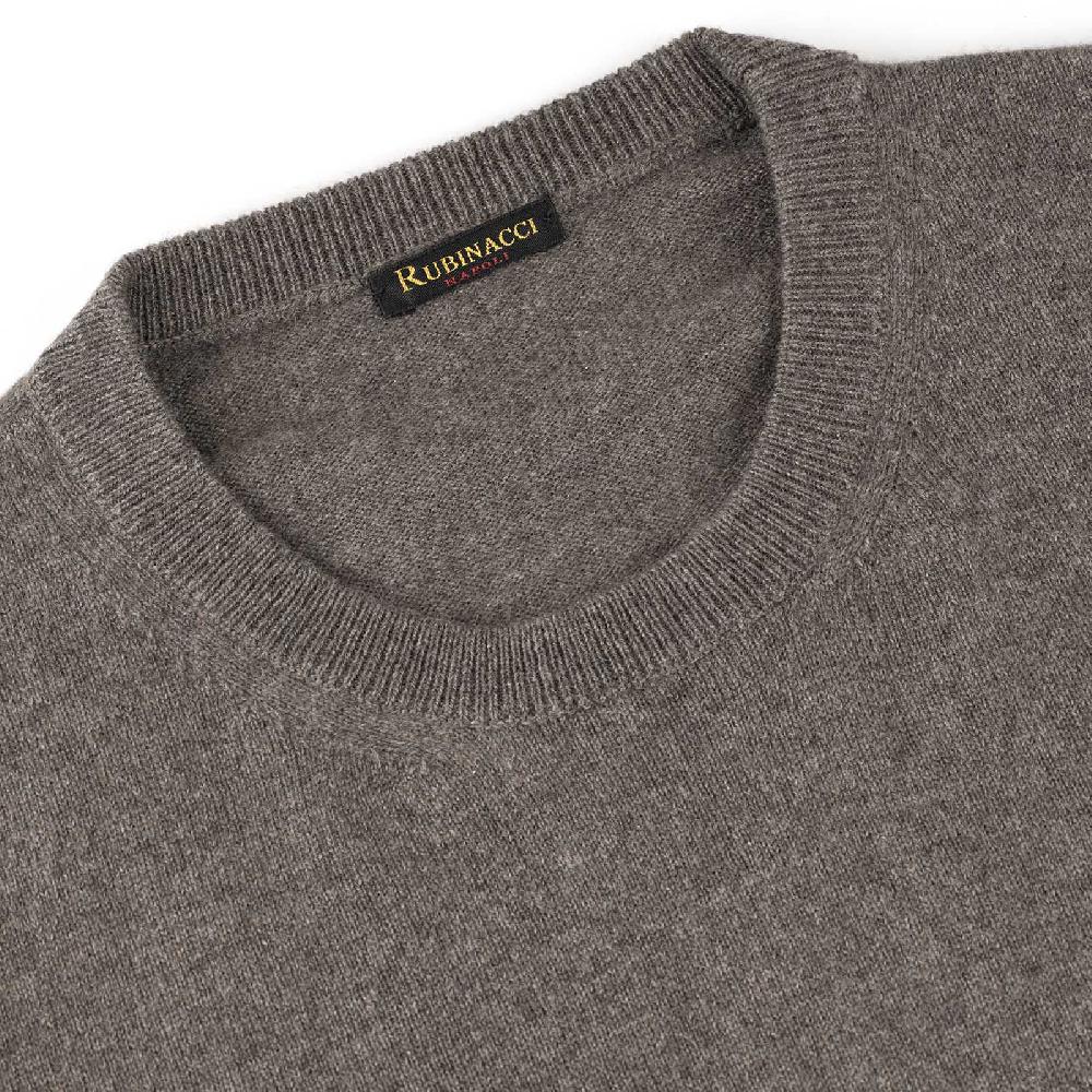 Rubinacci Girocollo in cashmere fango 2025