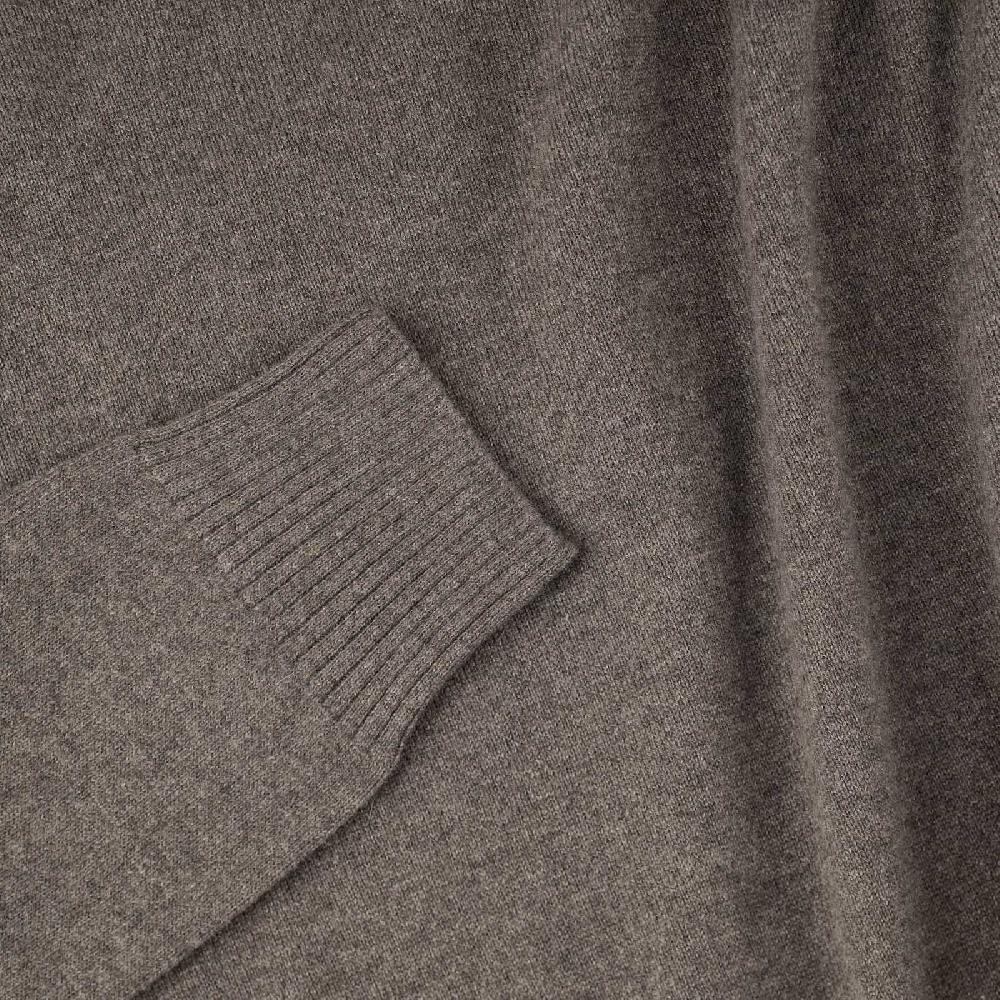Rubinacci Collo alto in cashmere fango Italia