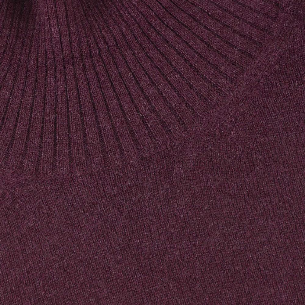 Rubinacci Collo alto in cashmere bordeaux Nuovo