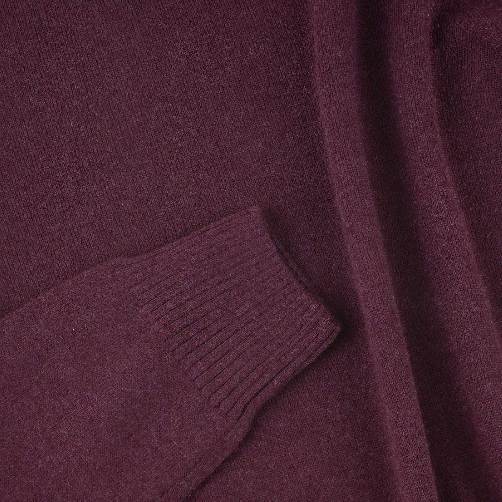 Rubinacci Collo alto in cashmere bordeaux Nuovo