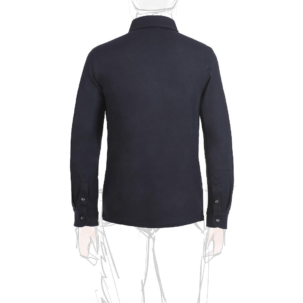 Rubinacci Camicia in cashmere blu Soddisfazione Garantita