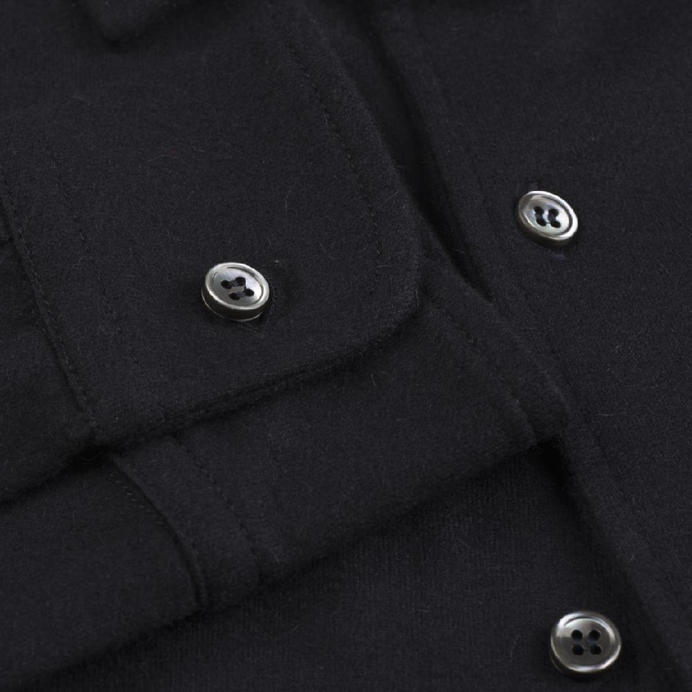 Rubinacci Camicia in cashmere blu Soddisfazione Garantita