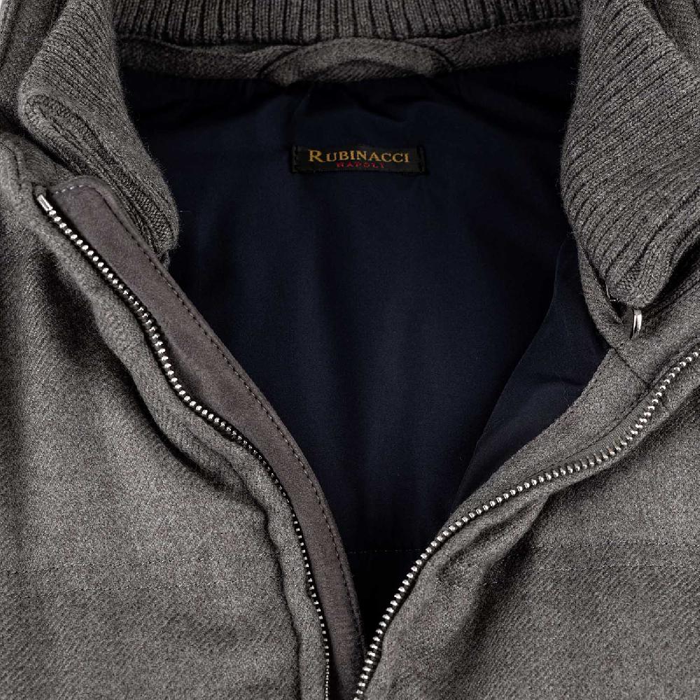 Rubinacci Gilet trapuntato lana e cashmere tortora Affare Del Giorno