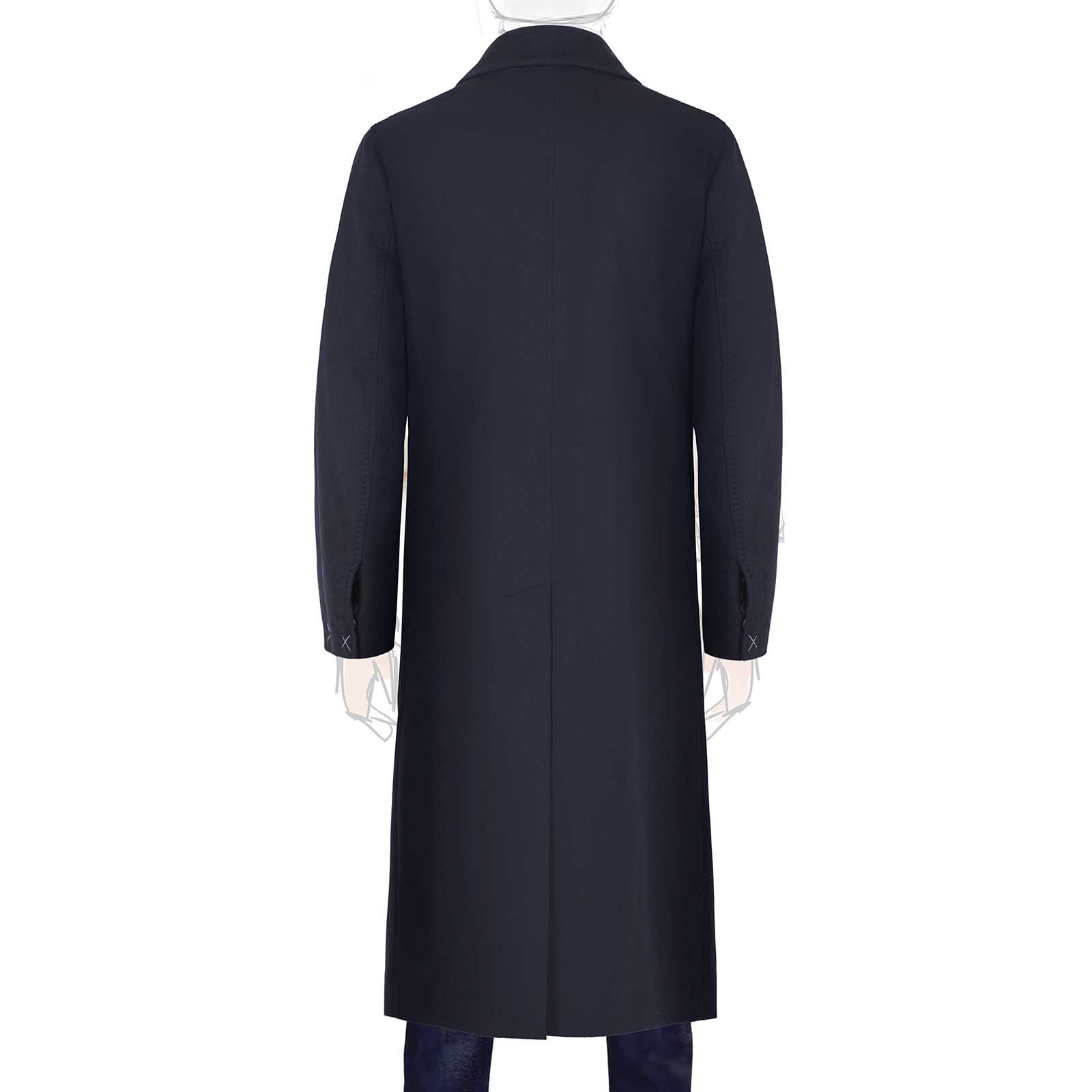 Rubinacci Cappotto in cashmere blu Convenienza