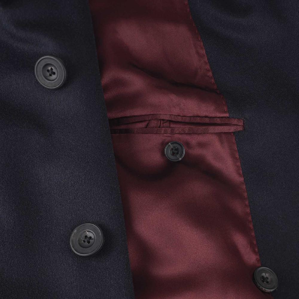 Rubinacci Cappotto in cashmere blu Convenienza