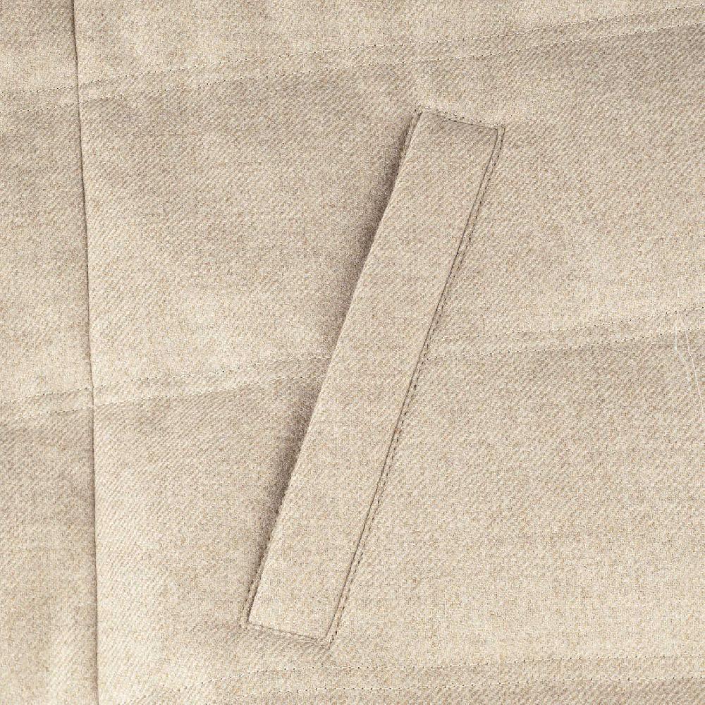 Rubinacci Gilet trapuntato lana e cashmere beige Novità