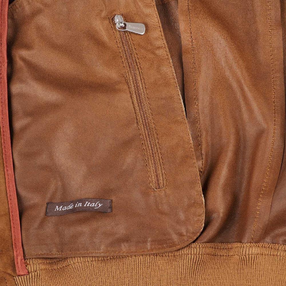 Rubinacci Bomber in camoscio tabacco Presa