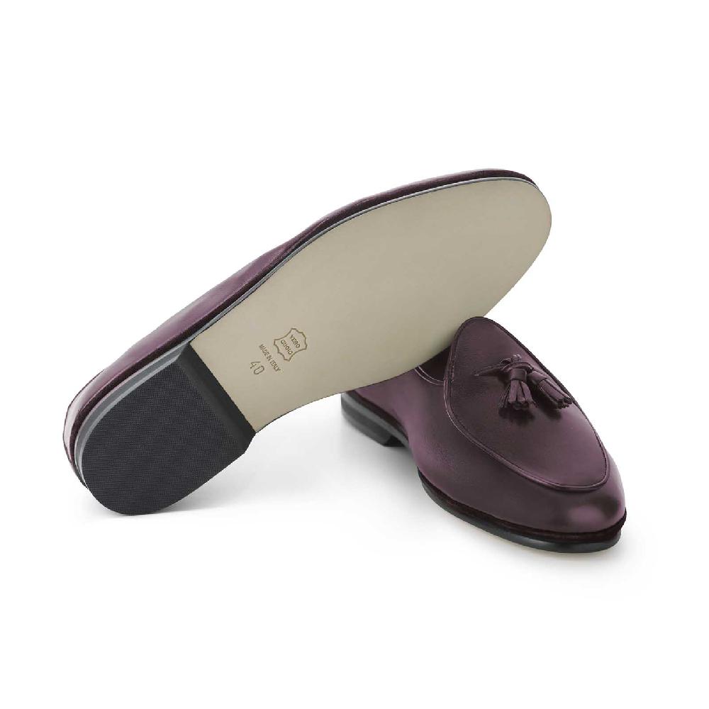 Rubinacci Marphy nappa bordeaux con nappine Offerte