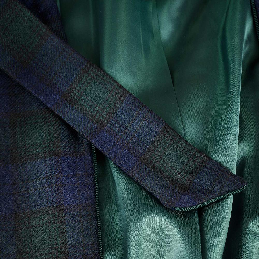 Rubinacci Vestaglia in lana e cashmere tartan 2025