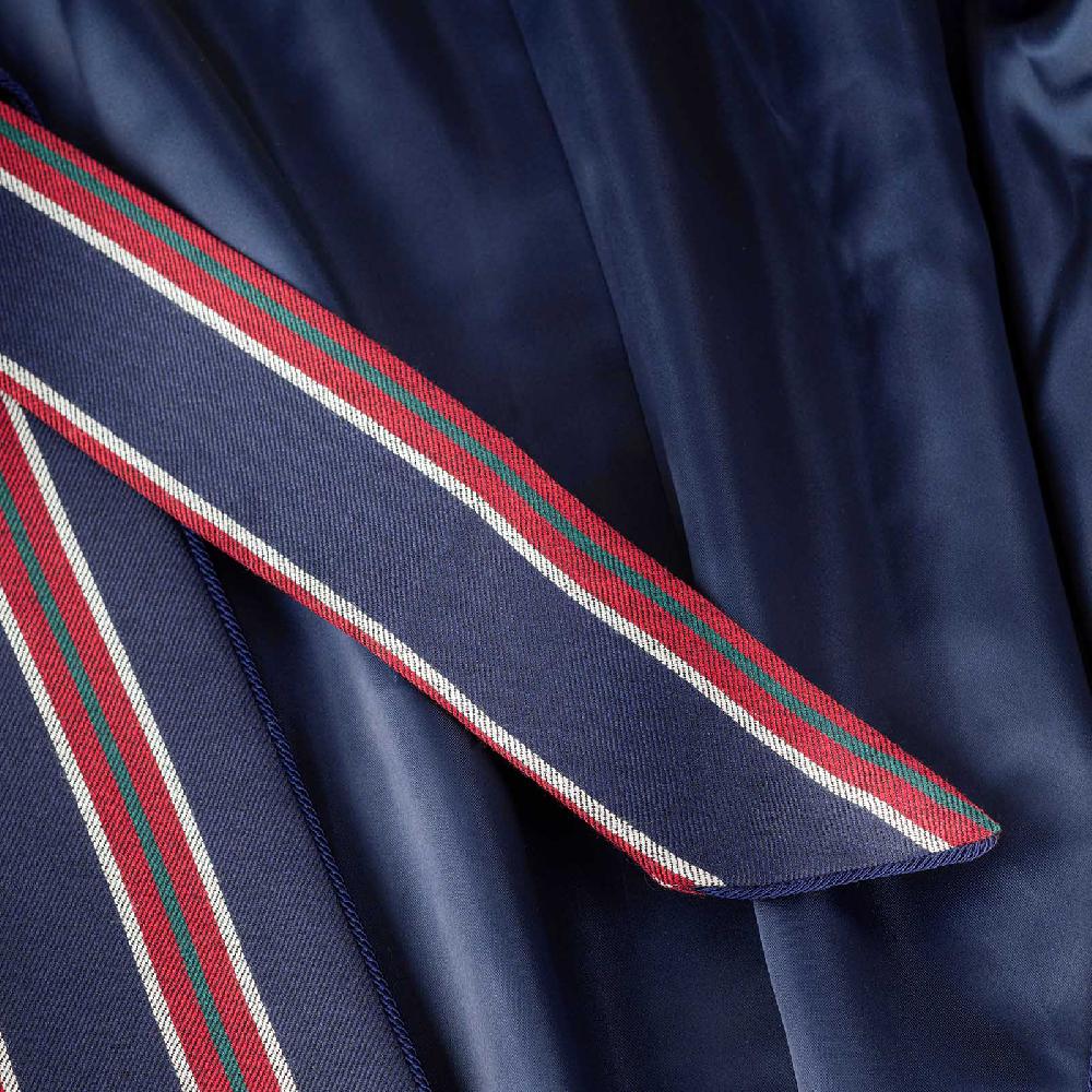 Rubinacci Vestaglia in lana e cashmere regimental In Linea