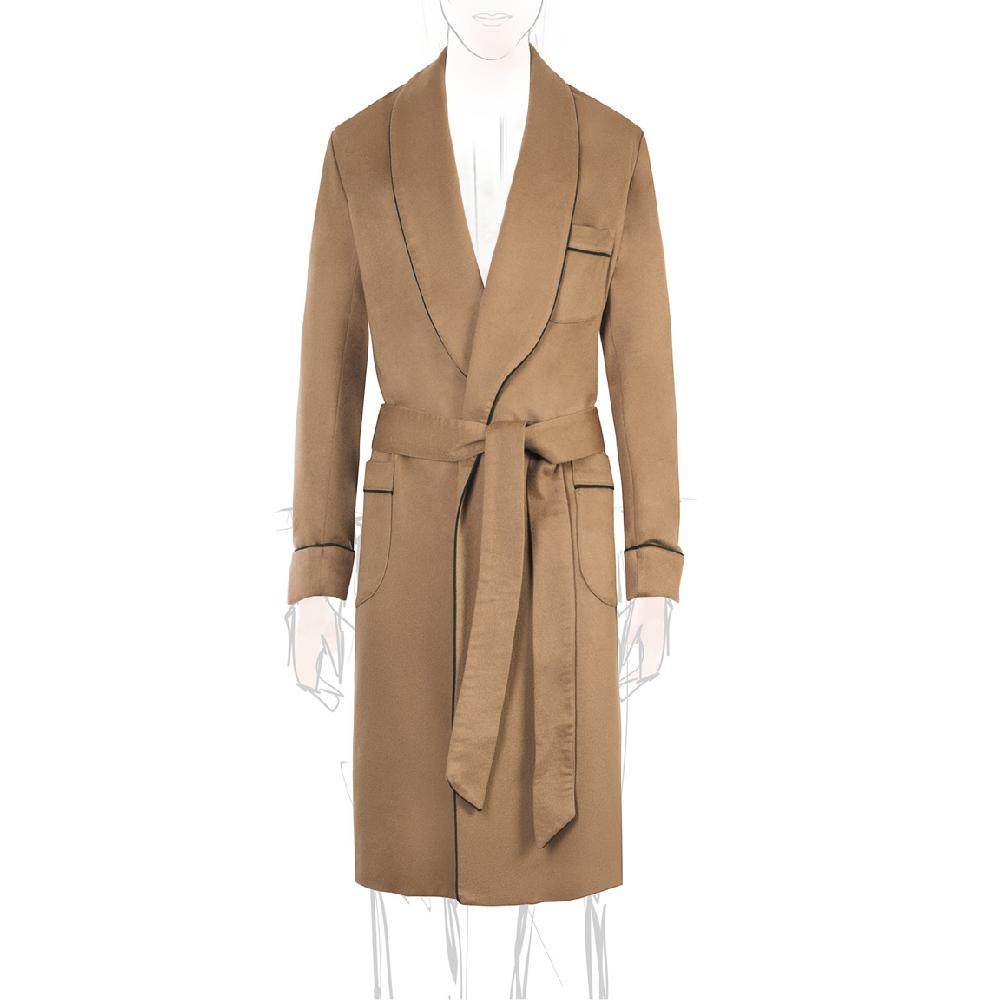 Rubinacci Vestaglia in cashmere cammello