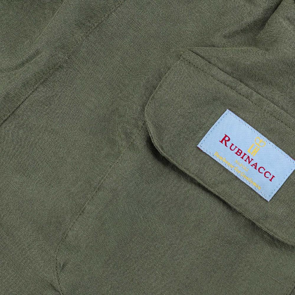 Rubinacci Costume da bagno verde in lino e cotone Affare Del Giorno