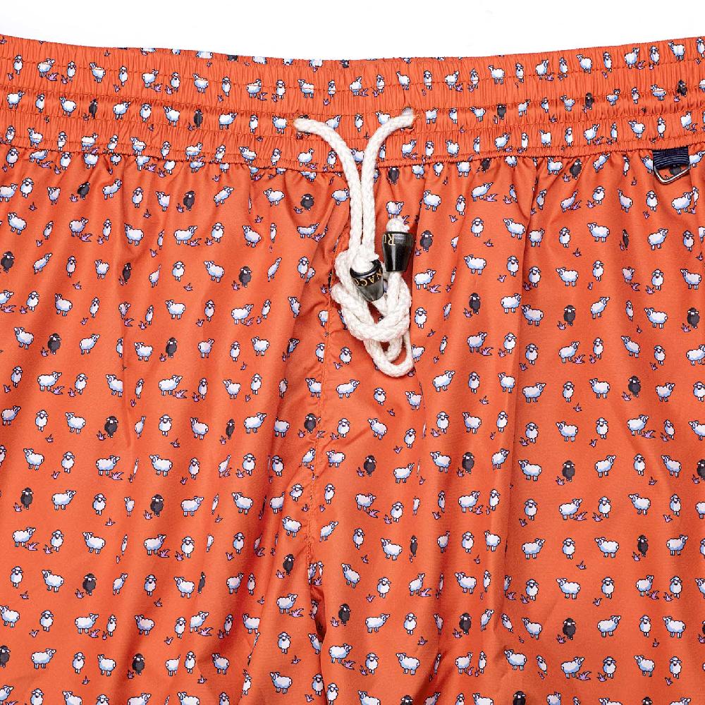 Rubinacci Costume con pecorelle arancio Prezzo Ridotto