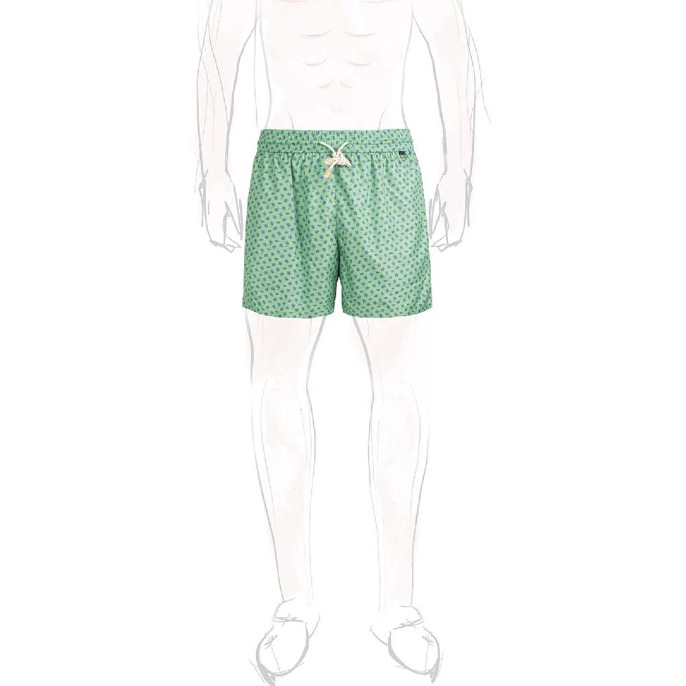 Rubinacci Costume con tartarughe verde