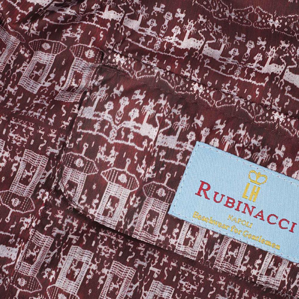 Rubinacci Costume azteco bordeaux Presa
