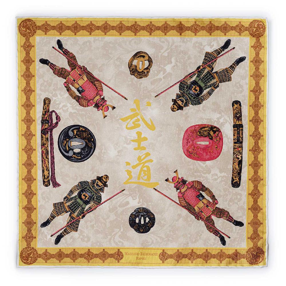 Rubinacci Pochette samurai oro