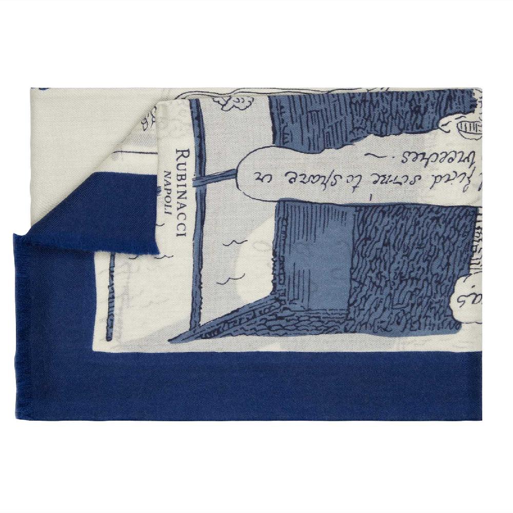 Rubinacci Sciarpa toilette du dandy blu navy Sottocosto