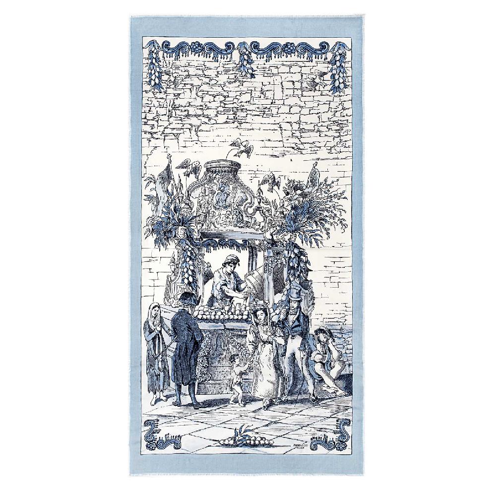 Rubinacci Sciarpa acquafrescaio azzurro Offerta