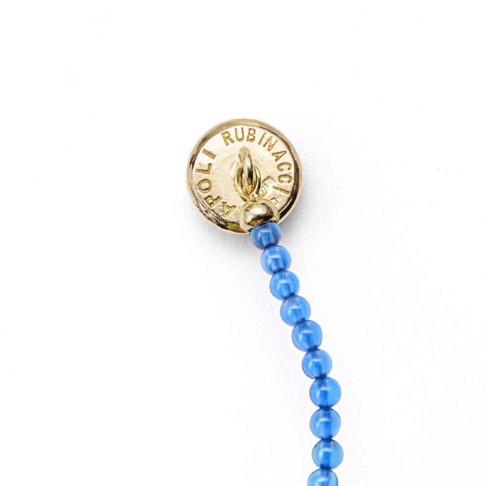 Rubinacci Bottone da bavero ruby in agata azzurro Vendite Flash