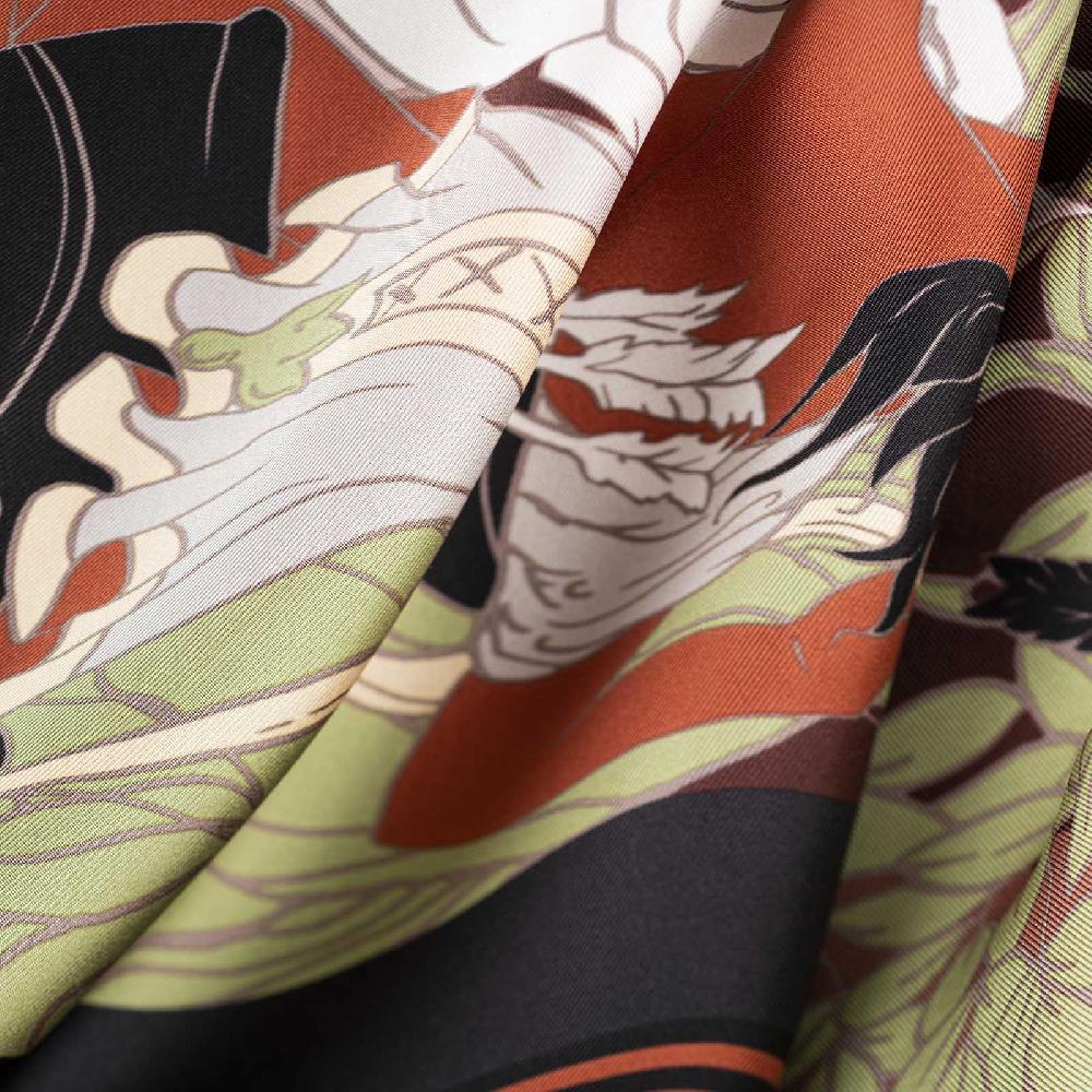 Rubinacci Foulard Artemide e Apollo ruggine Vendita