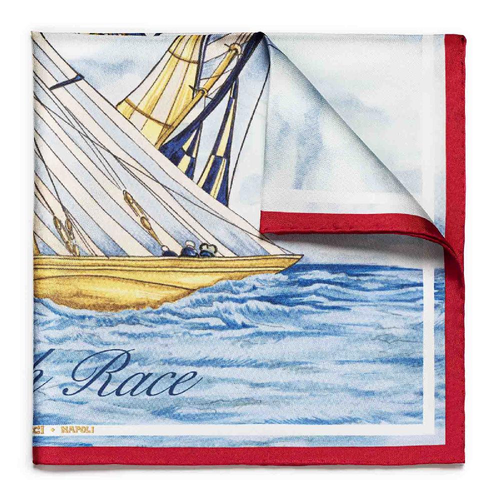 Rubinacci Foulard match race luna rossa team rosso Shopping Online