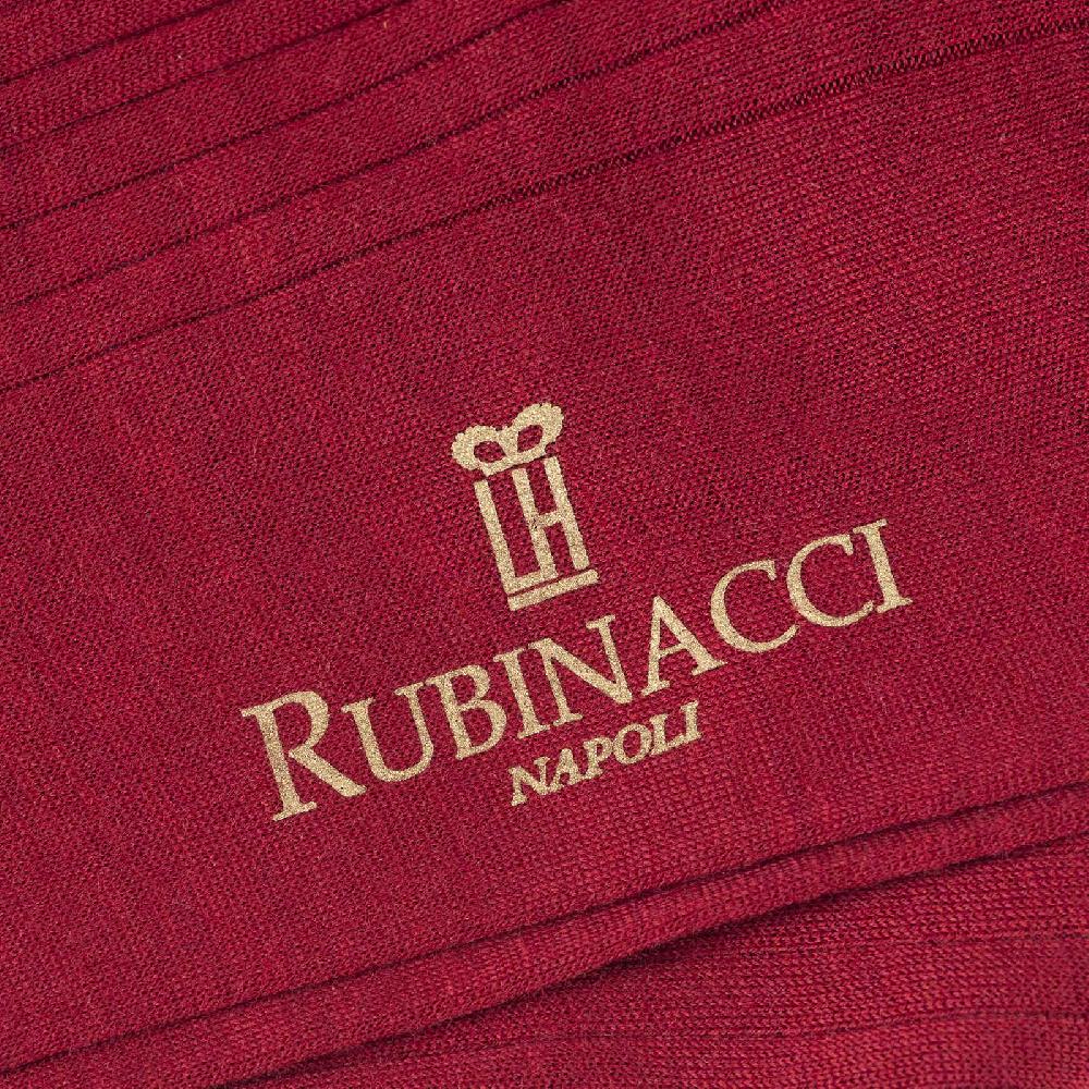 Rubinacci Calze in lana a costina bordeaux Affare Del Giorno