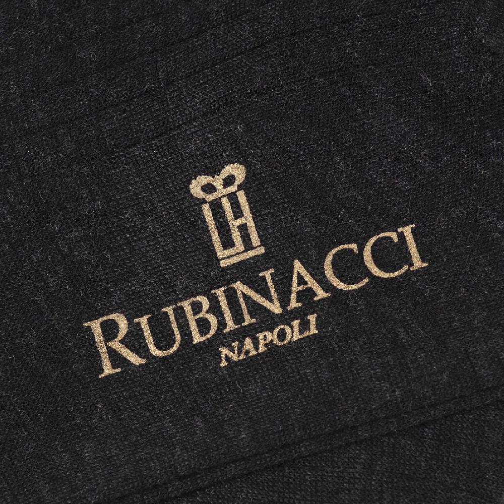 Rubinacci Calze in lana a costina antracite Prezzo Ridotto
