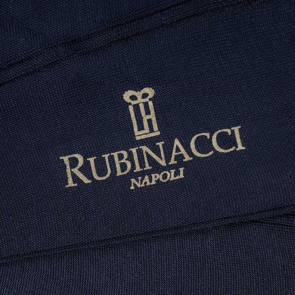 Rubinacci Calze in seta blu Presa