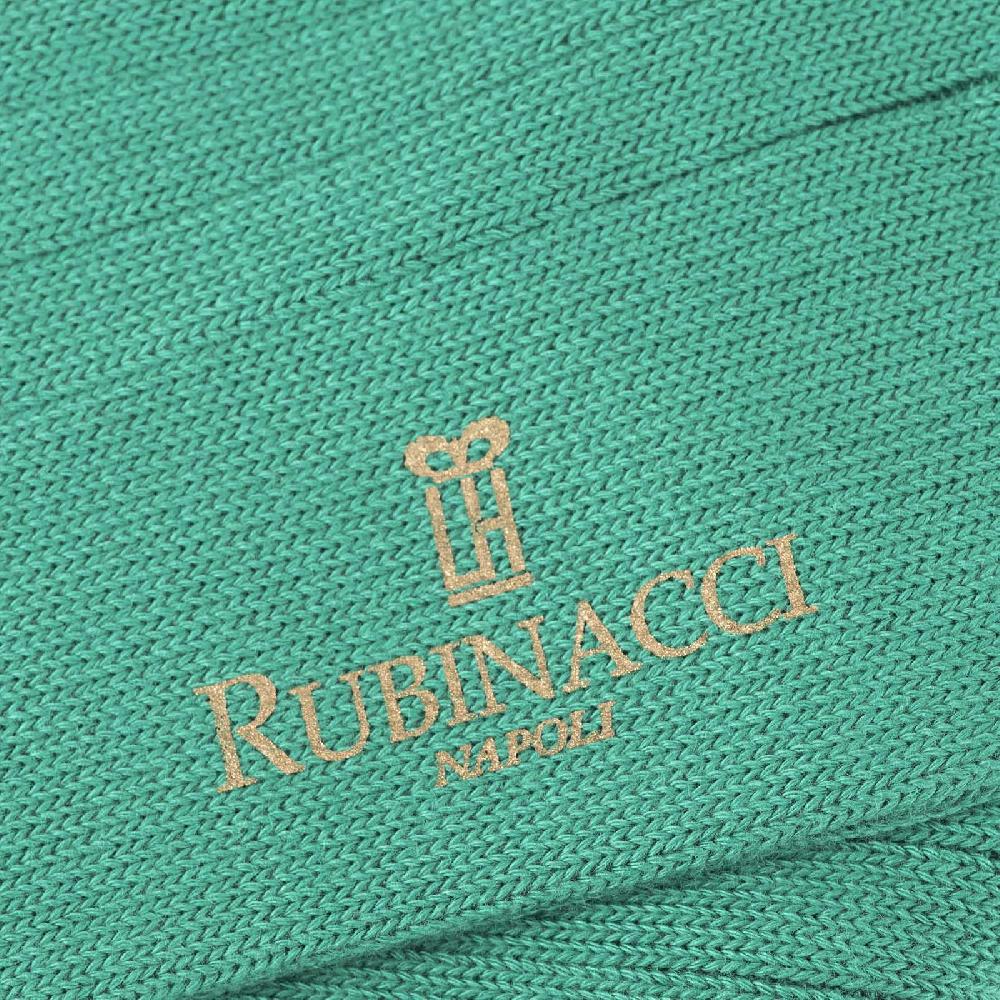 Rubinacci Calze in cotone a costa larga verde Online
