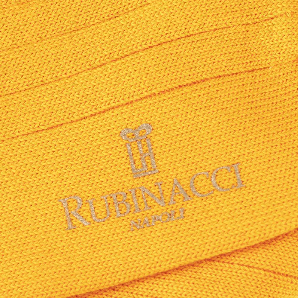 Rubinacci Calze in cotone a costa larga arancio Outlet