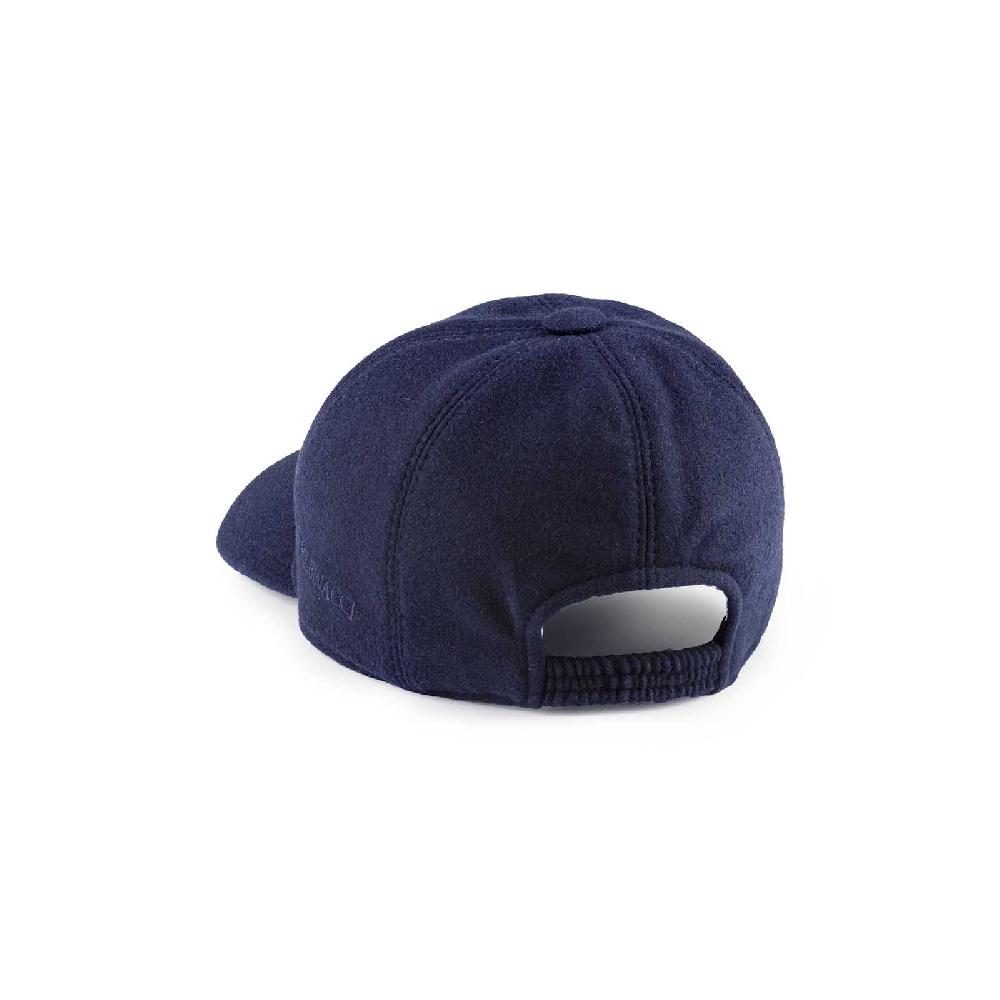 Rubinacci Cappello baseball in lana Skyfall blu Hotsell