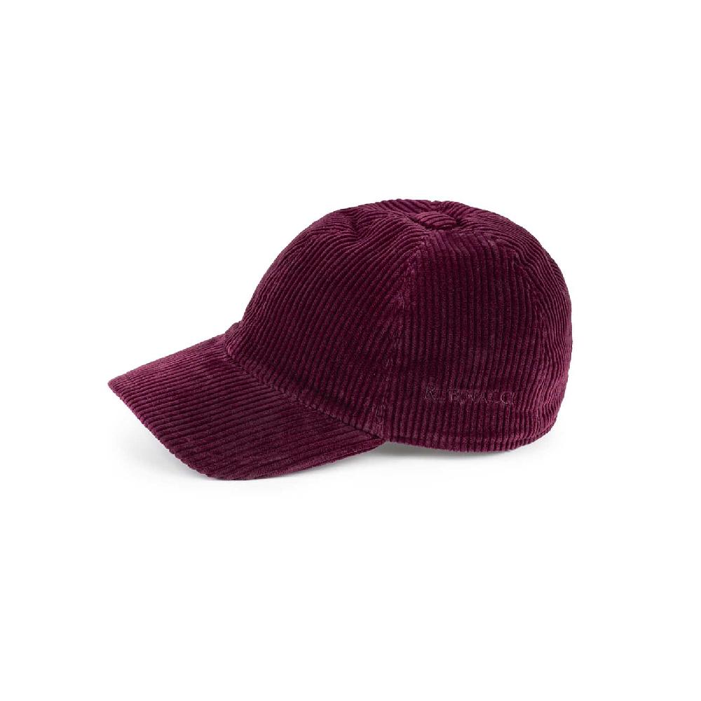 Rubinacci Cappello baseball in velluto a coste rubino Vendita Economica