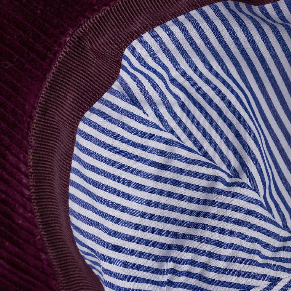 Rubinacci Cappello baseball in velluto a coste rubino Vendita Economica